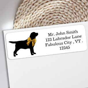 Étiquette Black Labrador - Elegant mignon chien Black Gold