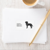 Étiquette Black Labrador Retriever Lab Chien Et Texte Person (En situation)