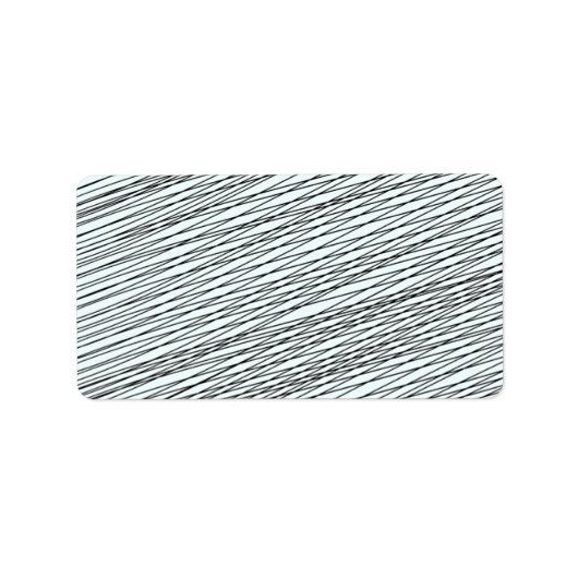 Étiquette Black Messy lignes cadeau spécial (Devant)