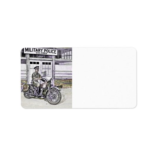 Étiquette Black Motorcycle Police ww2 (Devant)