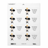 Étiquette Black Spades Blonde Queen Thunder_Cove (Feuille entière)