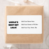 Étiquette Black Text Meilleurs T-shirts et cadeaux Lolo (En situation)