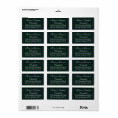 Étiquette Black Watch Scottish Tartan Adresse de retour (Feuille entière)