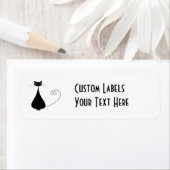 Étiquette Black Whimsy Kitty 4 (En situation)