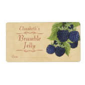 Étiquette Blackberry Canning (Devant)