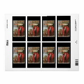 Étiquette Blackstone, le maître magicien du monde, 1934 (Feuille entière)