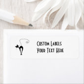 Étiquette Blacksy Kitty 3 noir (En situation)