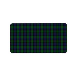Étiquette Blackwatch Tartan