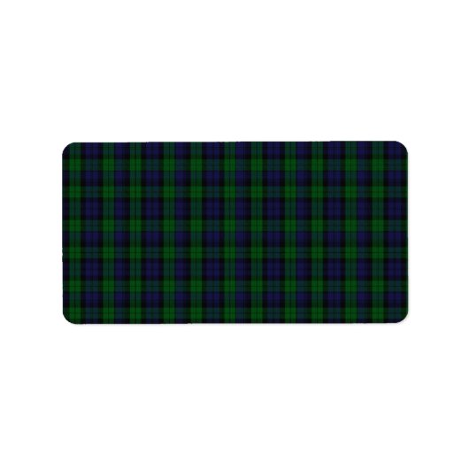 Étiquette Blackwatch Tartan (Devant)