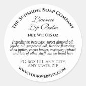 Étiquette blanc à lèvres (Devant)