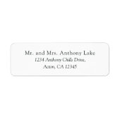 Étiquette Blanc clair (Devant)