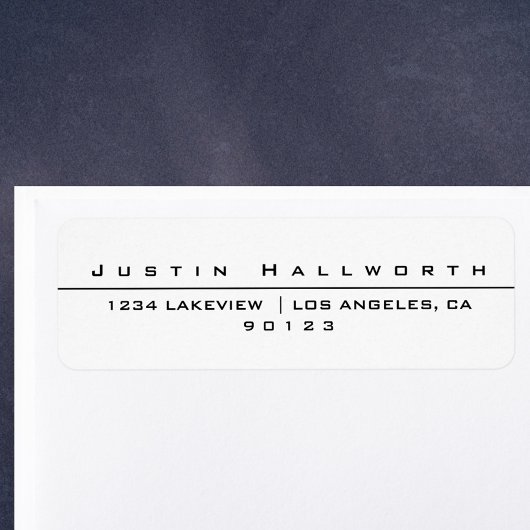 Étiquette Blanc et noir au style unique