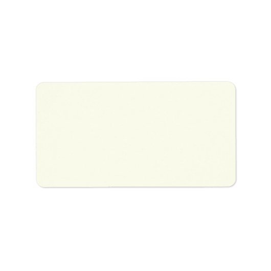 Étiquette Blanc ivoire (Devant)