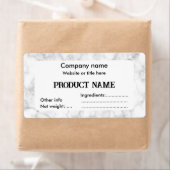 Étiquette Blanc marbre (En situation)