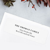 Étiquette Blanc minimaliste Élégant Nettoyant Simple