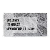 Étiquette Blanc neigeux (Devant)