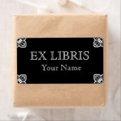 Étiquette Blanc sur plaque d'immatriculation noire (En situation)