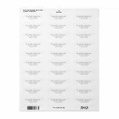 Étiquette Blanc uni (Feuille entière)