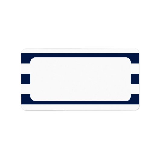 Étiquette Blancs de la marine Mariage (Devant)