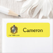 Étiquette Blason de Poufsouffle Enfants (En situation)