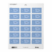 Étiquette Blaue Punkte Adressaufkleber (Feuille entière)