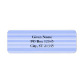 Étiquette Bleu (Devant)