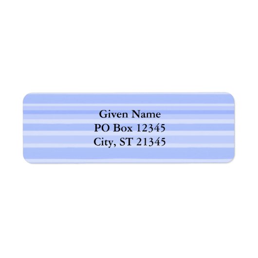 Étiquette Bleu (Devant)