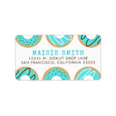 Étiquette Bleu beignets (Devant)