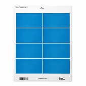 Étiquette Bleu Clair avec Texture Granuleuse (Feuille entière)