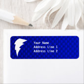 Étiquette Bleu éclair (En situation)