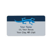 Étiquette Bleu Lizard (Devant)