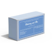 Étiquette Bleu pâle avec blanc Texte savon cosmétique étique