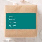 Étiquette Bleu profond (En situation)