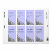 Étiquette bleu RENAISSANCE (Feuille entière)