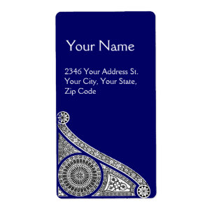 Étiquette Bleu RENAISSANCE