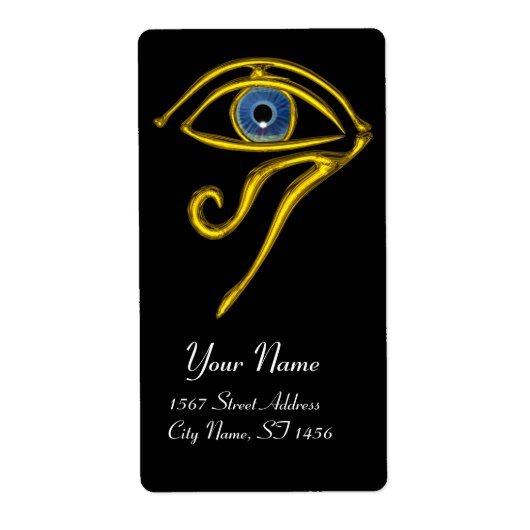 Étiquette BLEU TALISMAN noir (Devant)