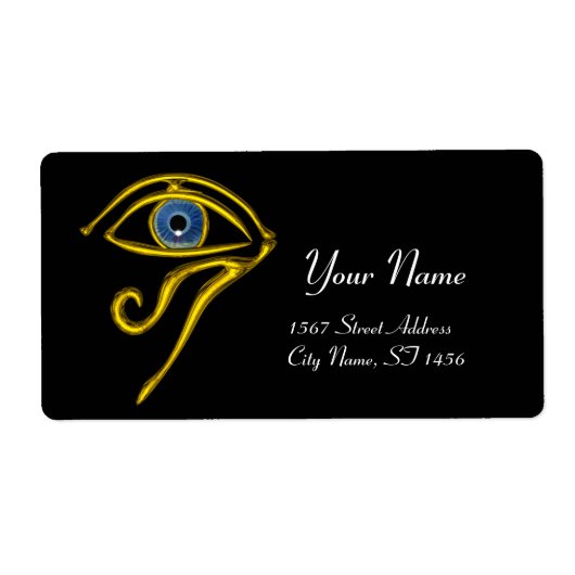 Étiquette BLEU TALISMAN noir (Devant)