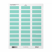 Étiquette Bleue de Robin (Feuille entière)