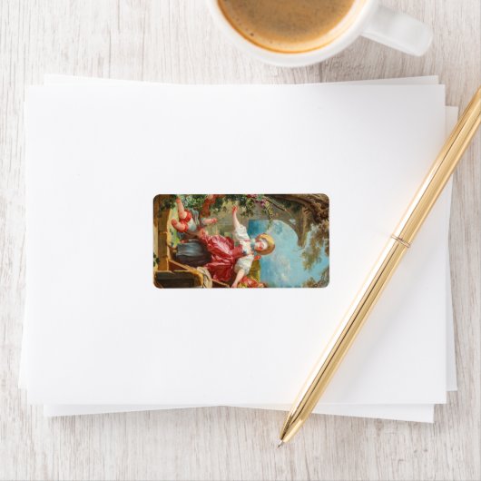 Étiquette Blind Mans Buff par Jean-Honore Fragonard (En situation)