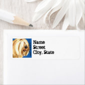 Étiquette Bloc de couleur Tibétain Terrier (En situation)