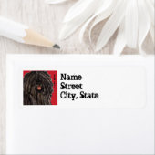 Étiquette Bloc de couleurs Puli (En situation)