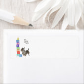 Étiquette Blocs Alphabet Scottie (En situation)