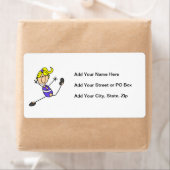 Étiquette Blond Girl Gymnast (En situation)