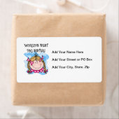 Étiquette Blond World's Best Big Sister Gifts (En situation)