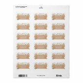 Étiquette Blonde Fairy Fleur sauvage Garden Adresse de retou (Feuille entière)