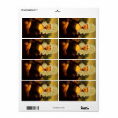 Étiquette Blonde Mona Lisa (Feuille entière)