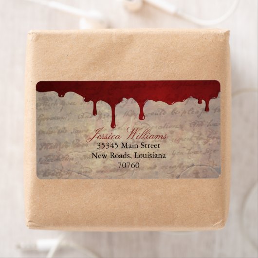 Étiquette Bloody Drift (En situation)