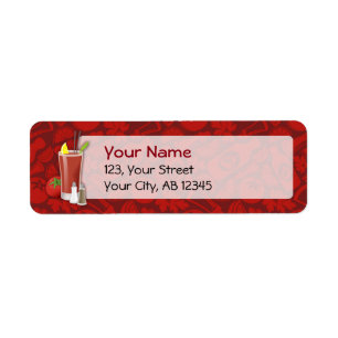 Étiquette Bloody Mary