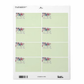 Étiquette Bloom & Brand Shipping (Feuille entière)