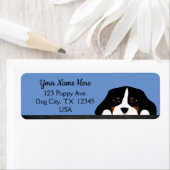 Étiquette Blue Cavalier King Charles Spaniel Chien chiot (En situation)